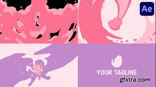 Videohive Cartoon Liquid Logo for After Effects 47740389