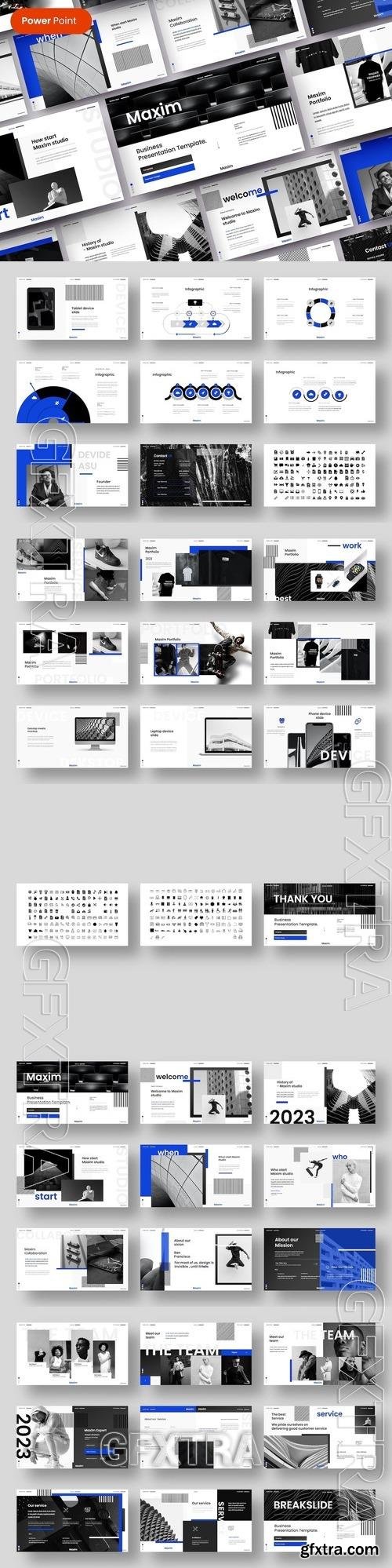 Maxim - Business PowerPoint Template 9W7ELFB