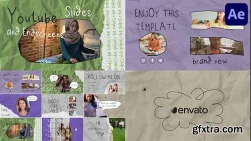 Videohive Social Media Slides and Endscreens for After Effects 47852862