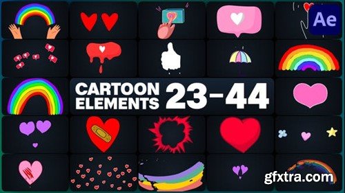 Videohive Cartoon Elements for After Effects 47852622