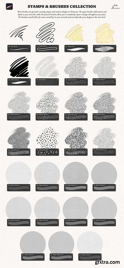 Stamp Brushes Procreate Flowers Frames Floral Y64HKNU