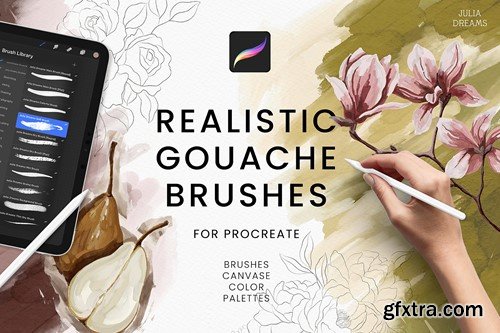 Realistic Gouache Procreate Brushes K9RMRX8