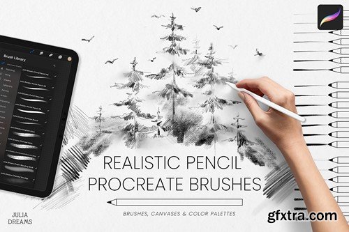 Realistic Pencil Procreate Brushes VXAR6UB