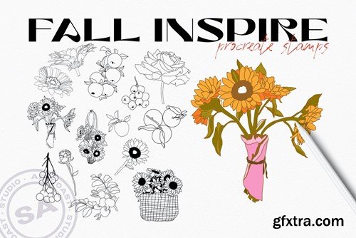 Fall Inspire Procreate Stamp 4C5KWL8