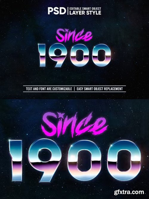 Since 1900 Photohop Text Effect