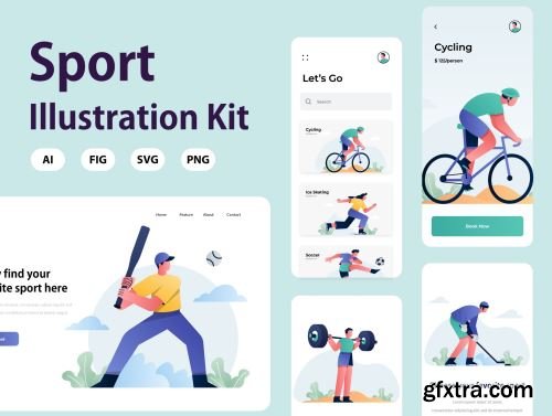 Sport Illustration Kit Vol.1 Ui8.net