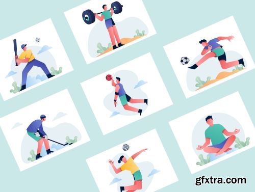 Sport Illustration Kit Vol.1 Ui8.net