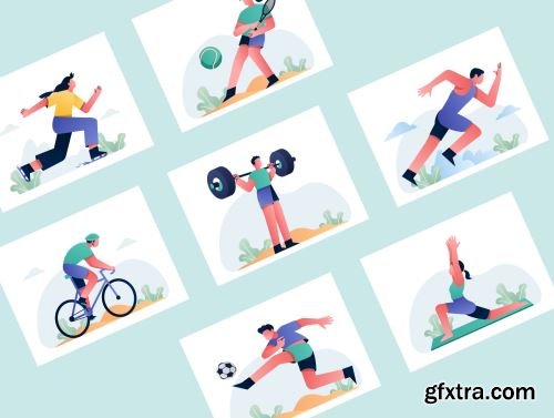 Sport Illustration Kit Vol.1 Ui8.net