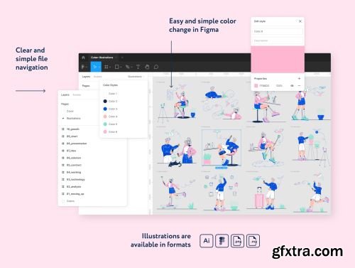 Sociale Illustrations Ui8.net