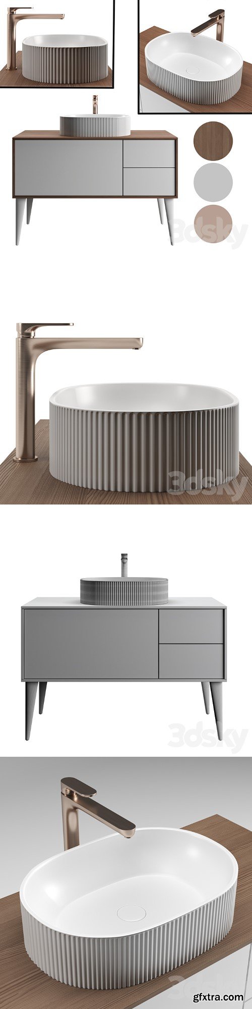 Washbasin VENTO by KERAMA MARAZZI