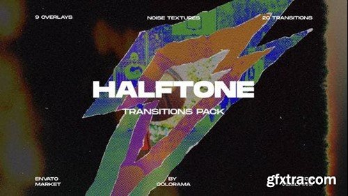 Videohive Halftone Transitions Pack 47900891