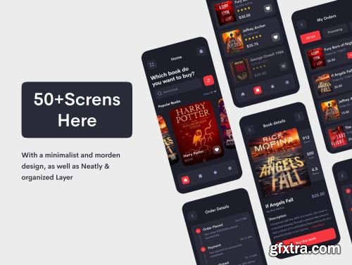 Bookz-Book Shop App UI Kit Ui8.net