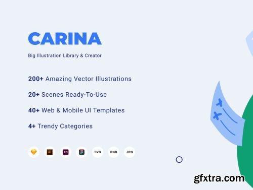 Carina Illustration Library & Creator Ui8.net