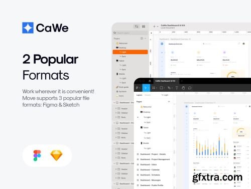 CaWe Dashboard UI Kit Ui8.net