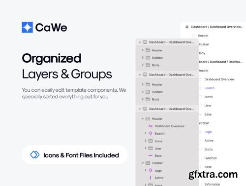 CaWe Dashboard UI Kit Ui8.net