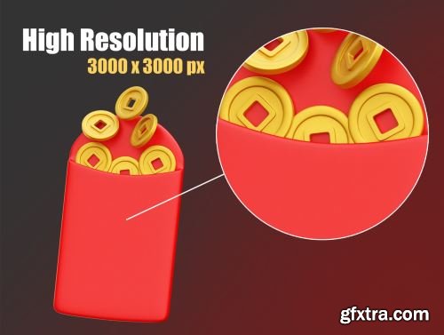 Chinese New Year 3D Icon Illustrations Ui8.net