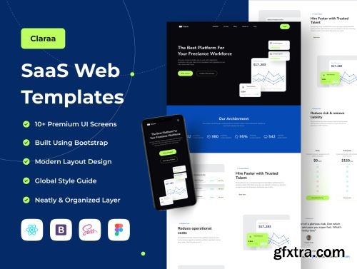 Claraa - SaaS Web Templates Ui8.net