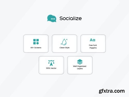 Socialize - Social Media Mobile App Ui Kit Ui8.net