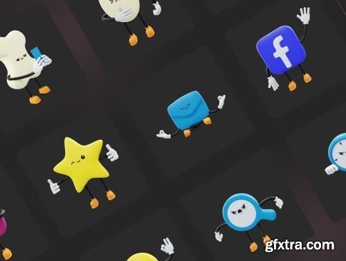 Social Media Emoji Character – Premium 3D Emoji for Social Media Ui8.net