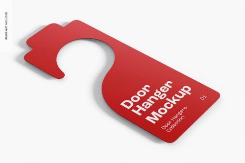 Premium PSD | Decorative door hanger mockup Premium PSD