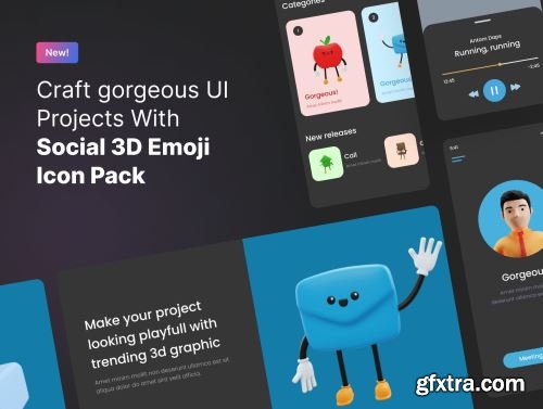 Social Media Emoji Character – Premium 3D Emoji for Social Media Ui8.net