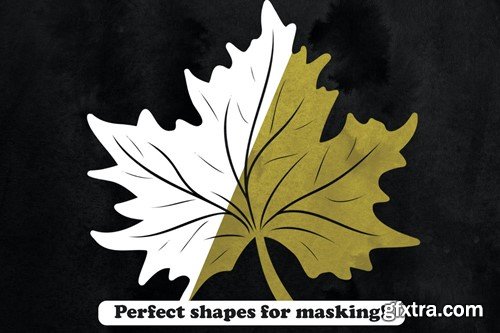 23 Leaves Photoshop Stamp Brushes VNK8QT3