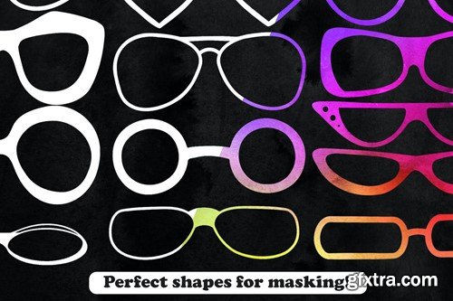 50 Glasses Photoshop Stamp Brushes F6CL4RZ