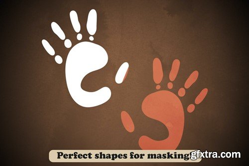 50 Paw Footprint Photoshop Stamp Brushes PWXAUZR