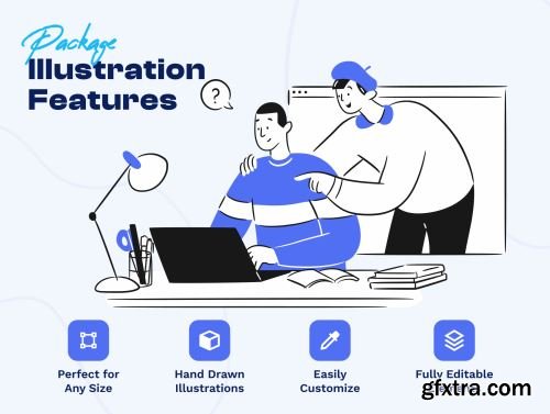 Spacy - Workspace Activity Illustration Set Ui8.net