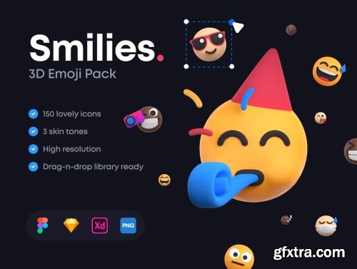 Smilies: 3D Emoji Pack Ui8.net