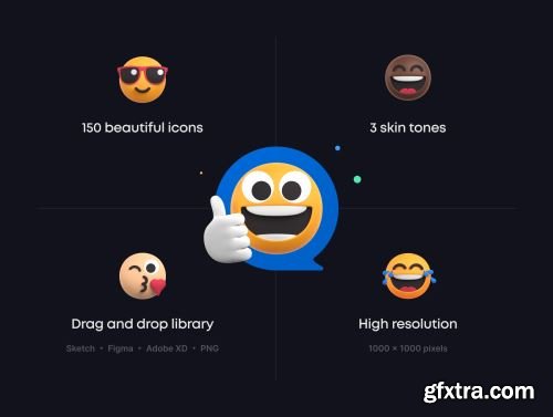 Smilies: 3D Emoji Pack Ui8.net