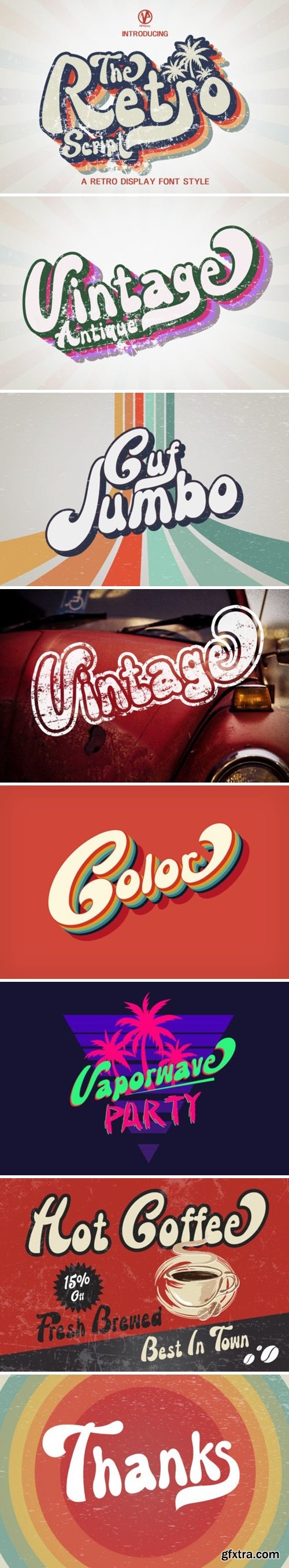 Retro Script Font