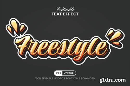 Freestyle Text Effect Sticker Style WCYJHYY