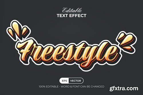 Freestyle Text Effect Sticker Style WCYJHYY