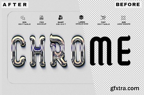 3 PSD Ultra Reflective Chrome Text Effect PQ5WXEJ