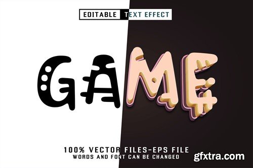 Game Editable Text Effect XAH4VNA