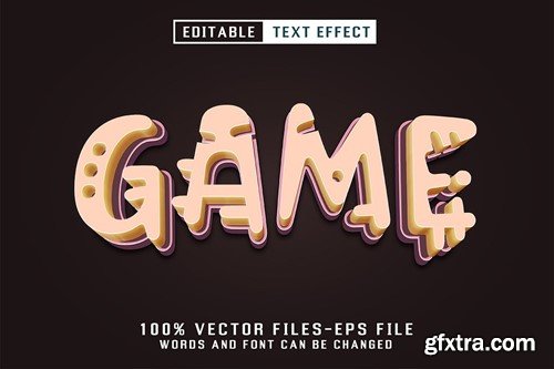 Game Editable Text Effect XAH4VNA