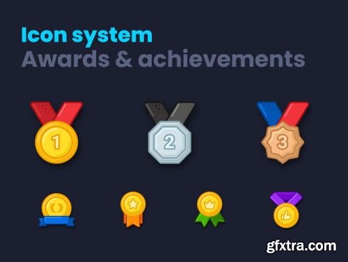 Awards & Achievements icons Ui8.net