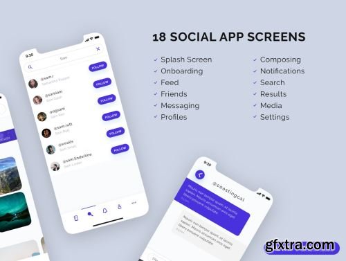 Burd Sketch Social UI Kit Ui8.net