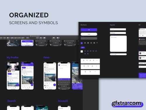 Burd Sketch Social UI Kit Ui8.net