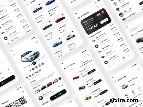 Carea - Car Marketplace App UI Kit Ui8.net