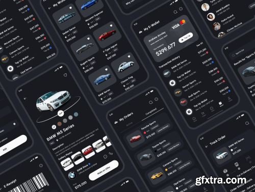 Carea - Car Marketplace App UI Kit Ui8.net