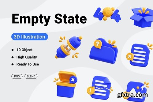 Empty State 3D Icon 2RUS4RL