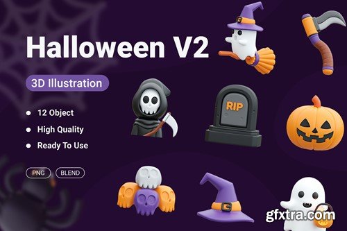 Halloween V2 3D Icon 2KM83B2