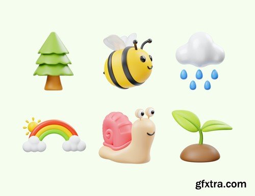 Cute Nature 3D Icon SYRTAK4