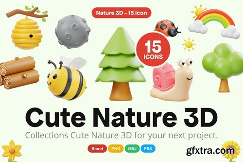 Cute Nature 3D Icon SYRTAK4