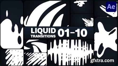 Videohive Liquid Transitions for After Effects 47925402