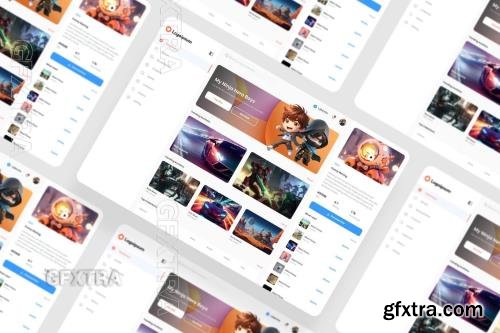 Gaming Dashboard UI Kit UX7H3LK