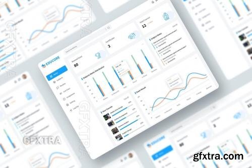 E-learning Dashboard UI Kit P657WKZ