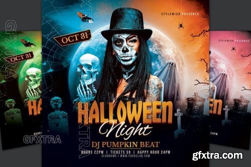 Halloween Night Flyer BGMKZDL